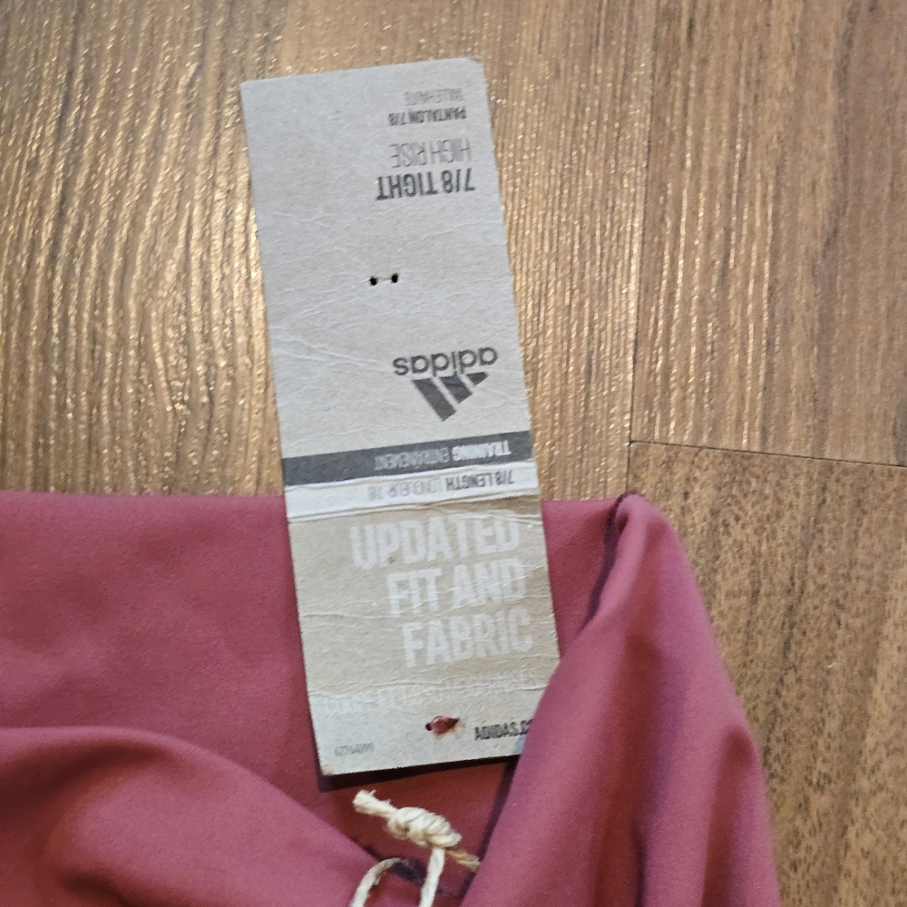 adidas Women's Rose Pink High-Waist Leggings - Picture 6 of 10